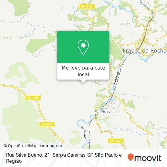 Rua Silva Bueno, 21, Serpa Caieiras-SP mapa