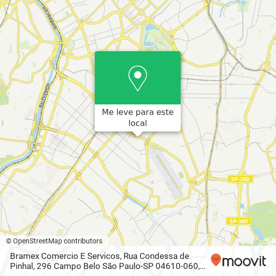 Bramex Comercio E Servicos, Rua Condessa de Pinhal, 296 Campo Belo São Paulo-SP 04610-060 mapa