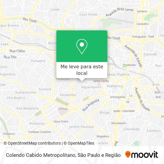Colendo Cabido Metropolitano mapa