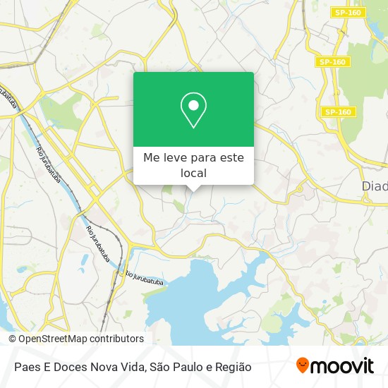 Paes E Doces Nova Vida mapa