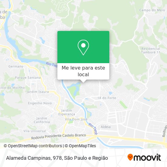 Alameda Campinas, 978 mapa
