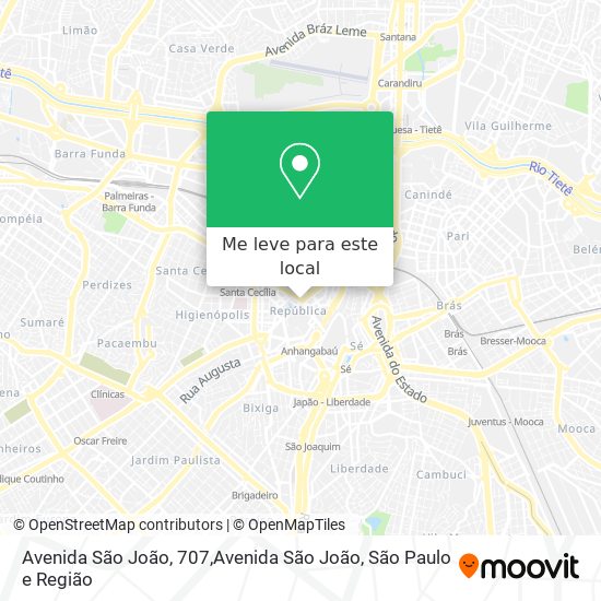 Avenida São João, 707,Avenida São João mapa