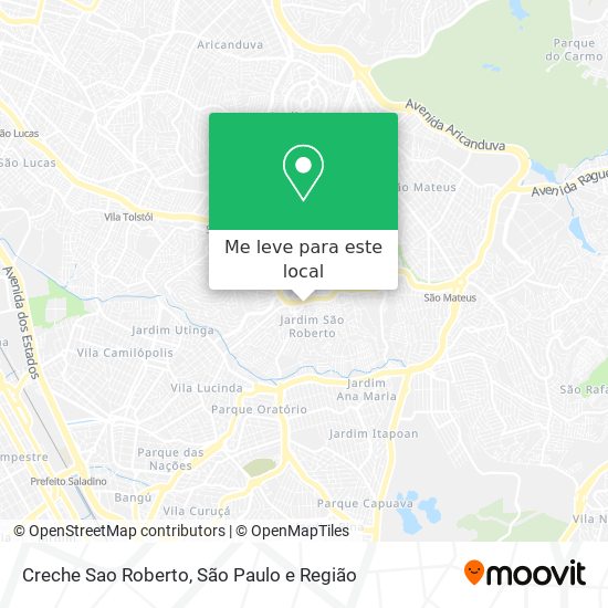 Creche Sao Roberto mapa