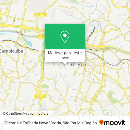 Pizzaria e Esfiharia Nova Vitoria mapa