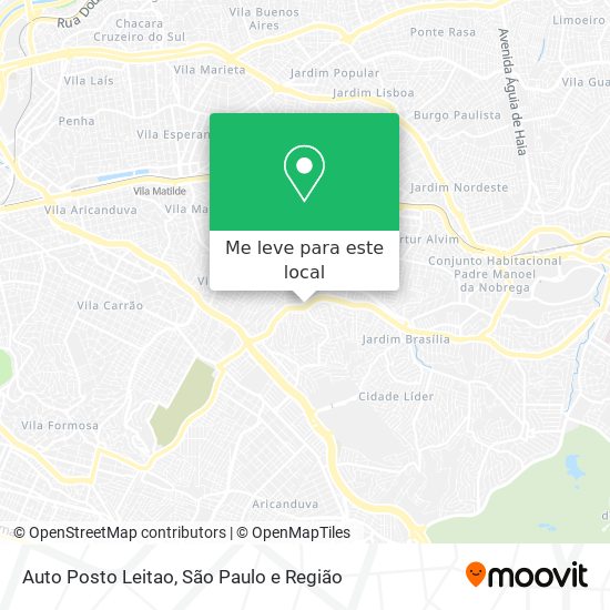 Auto Posto Leitao mapa