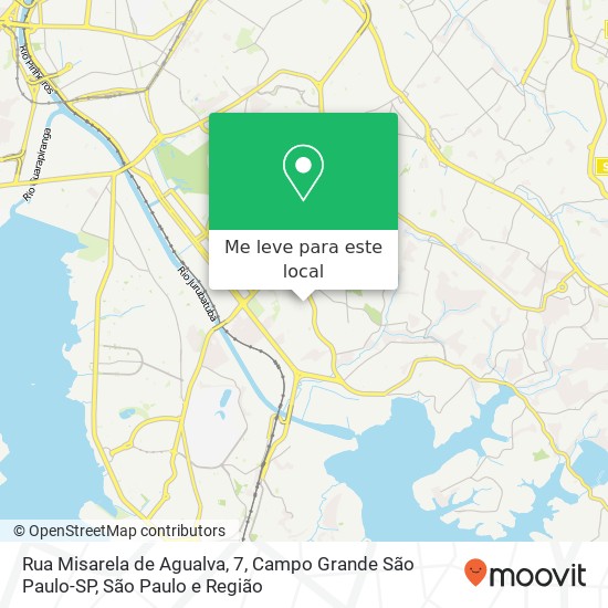 Rua Misarela de Agualva, 7, Campo Grande São Paulo-SP mapa