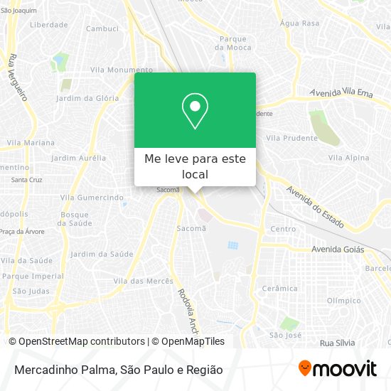 Mercadinho Palma mapa