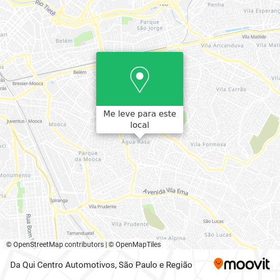 Da Qui Centro Automotivos mapa