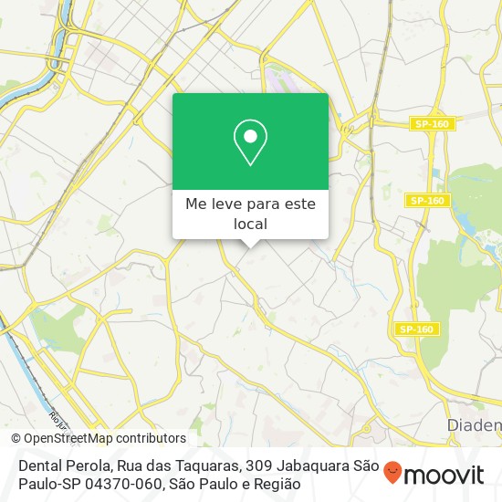 Dental Perola, Rua das Taquaras, 309 Jabaquara São Paulo-SP 04370-060 mapa