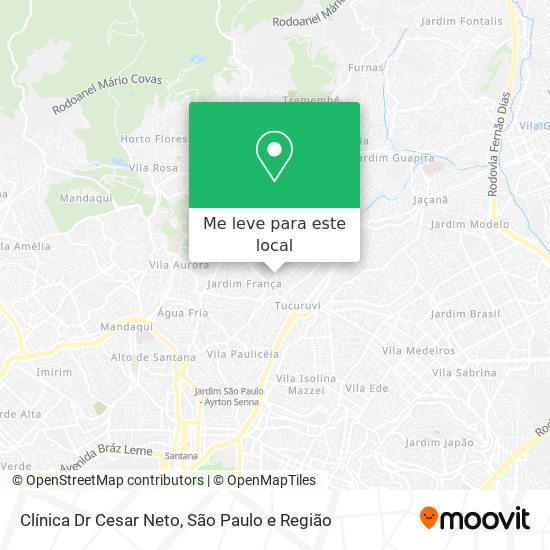 Clínica Dr Cesar Neto mapa