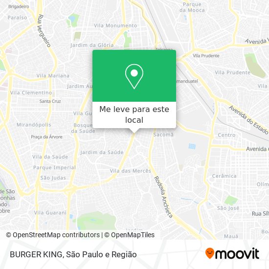BURGER KING mapa