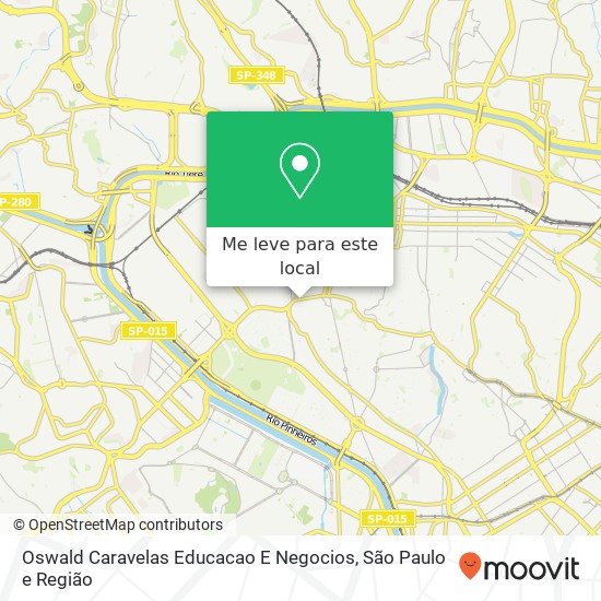 Oswald Caravelas Educacao E Negocios, Rua Cerro Corá, 2375 Alto de Pinheiros São Paulo-SP 05061-400 mapa