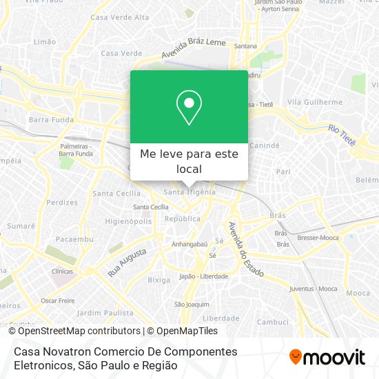 Casa Novatron Comercio De Componentes Eletronicos mapa