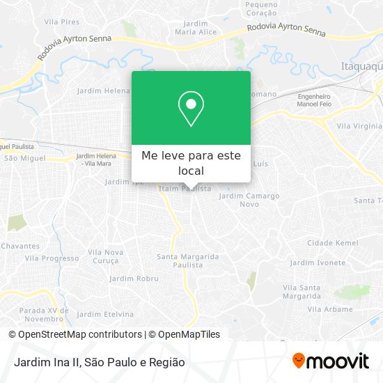 Jardim Ina II mapa