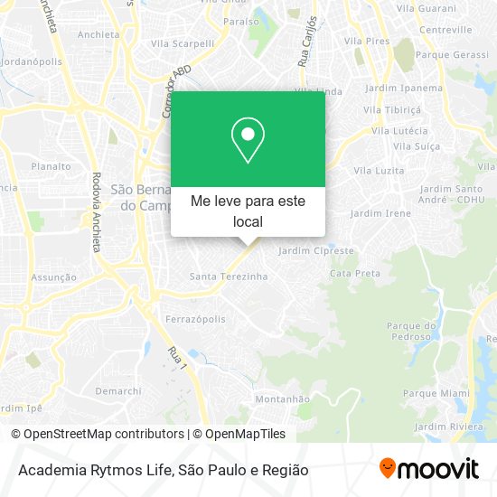 Academia Rytmos Life mapa