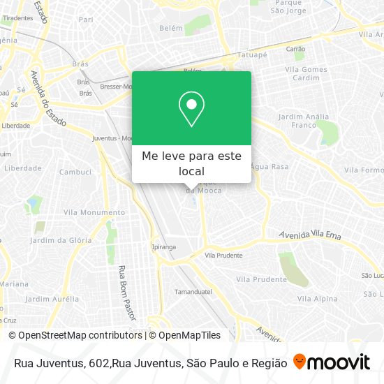 Rua Juventus, 602,Rua Juventus mapa