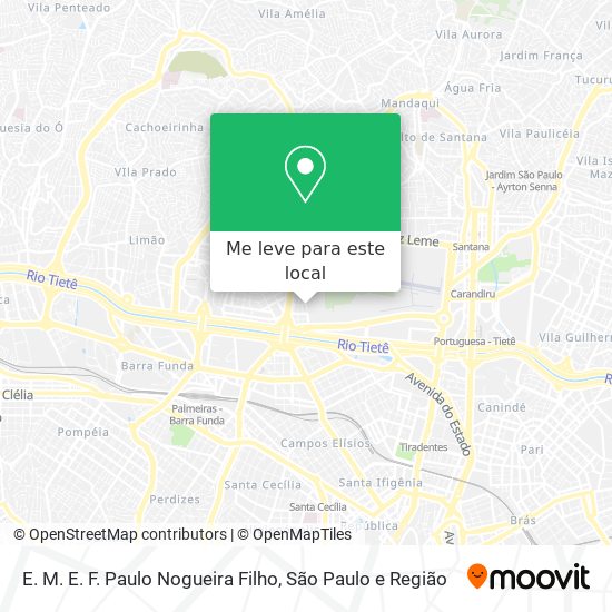 E. M. E. F. Paulo Nogueira Filho mapa