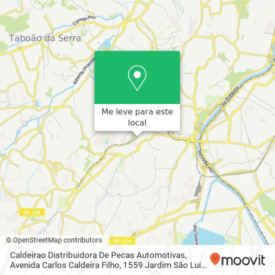 Caldeirao Distribuidora De Pecas Automotivas, Avenida Carlos Caldeira Filho, 1559 Jardim São Luís São Paulo-SP 05798-350 mapa