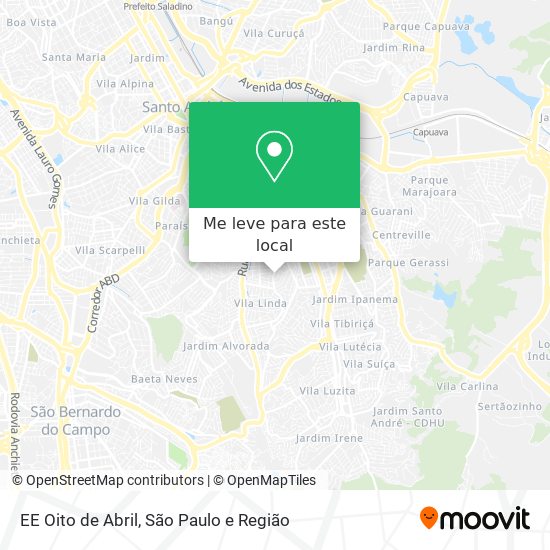 EE Oito de Abril mapa