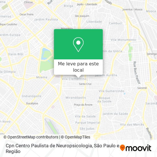 Cpn Centro Paulista de Neuropsicologia mapa