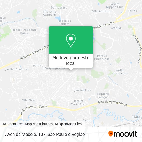 Avenida Maceió, 107 mapa