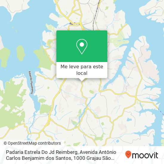 Padaria Estrela Do Jd Reimberg, Avenida Antônio Carlos Benjamim dos Santos, 1000 Grajau São Paulo-SP 04843-430 mapa
