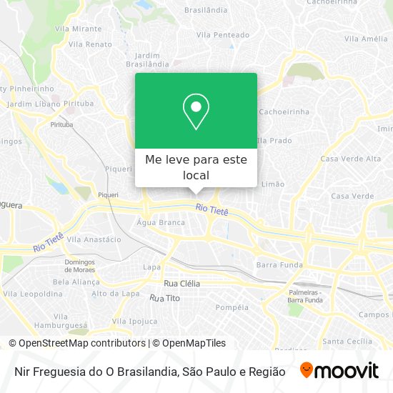 Nir Freguesia do O Brasilandia mapa
