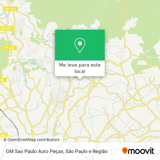 GM Sao Paulo Auto Peças mapa