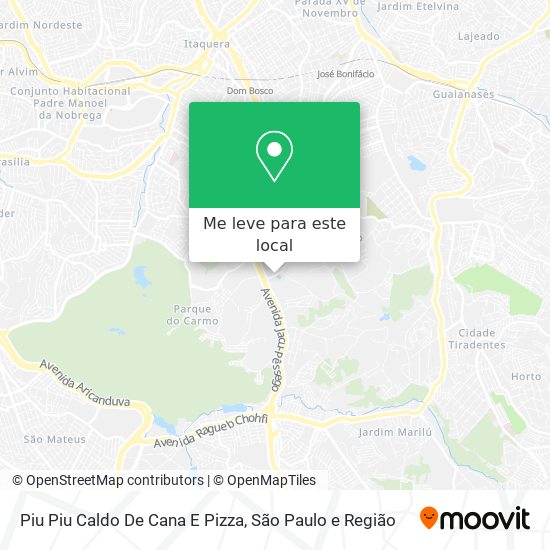 Piu Piu Caldo De Cana E Pizza mapa