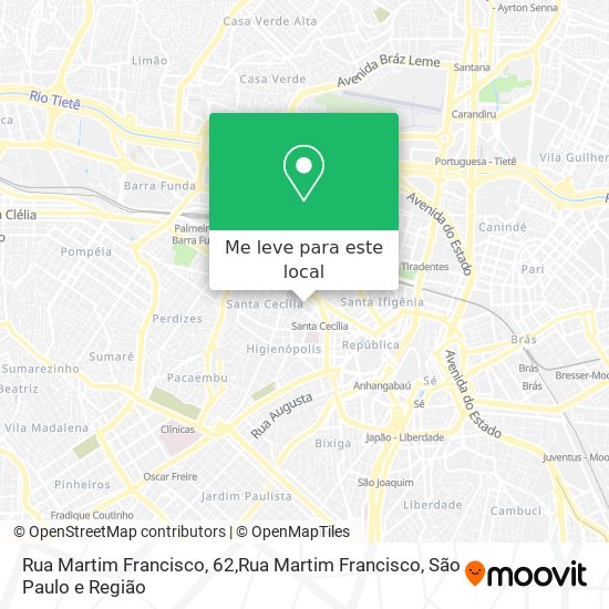 Rua Martim Francisco, 62,Rua Martim Francisco mapa