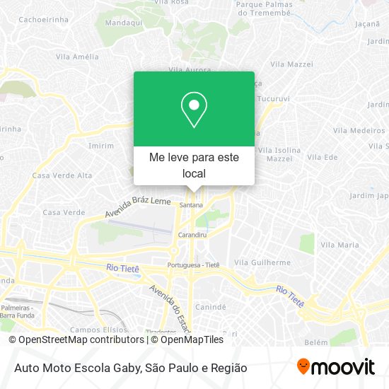 Auto Moto Escola Gaby mapa