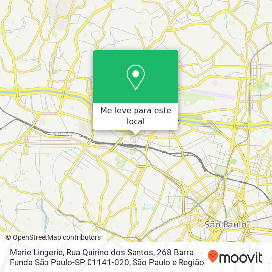 Marie Lingerie, Rua Quirino dos Santos, 268 Barra Funda São Paulo-SP 01141-020 mapa