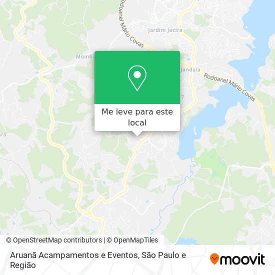 Aruanã Acampamentos e Eventos mapa