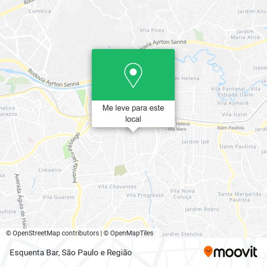 Esquenta Bar mapa