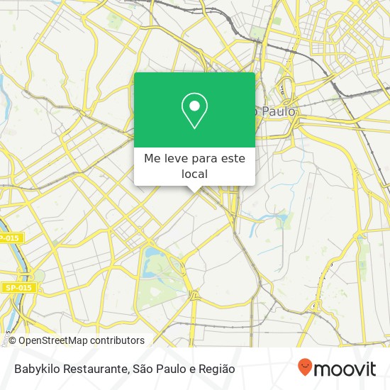 Babykilo Restaurante, Avenida Brigadeiro Luís Antônio, 2483 Vila Mariana São Paulo-SP 01402-000 mapa