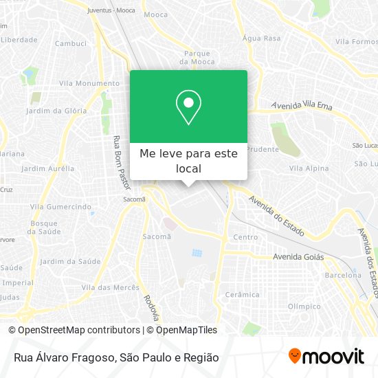 Rua Álvaro Fragoso mapa