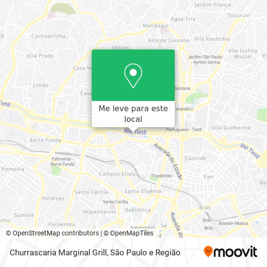 Churrascaria Marginal Grill mapa