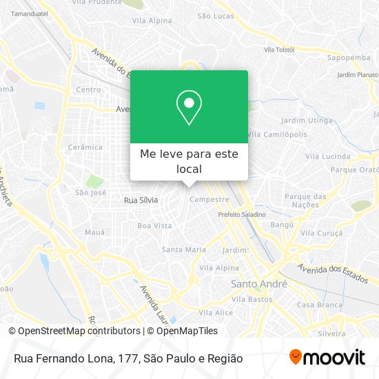Rua Fernando Lona, 177 mapa