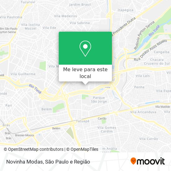 Novinha Modas mapa