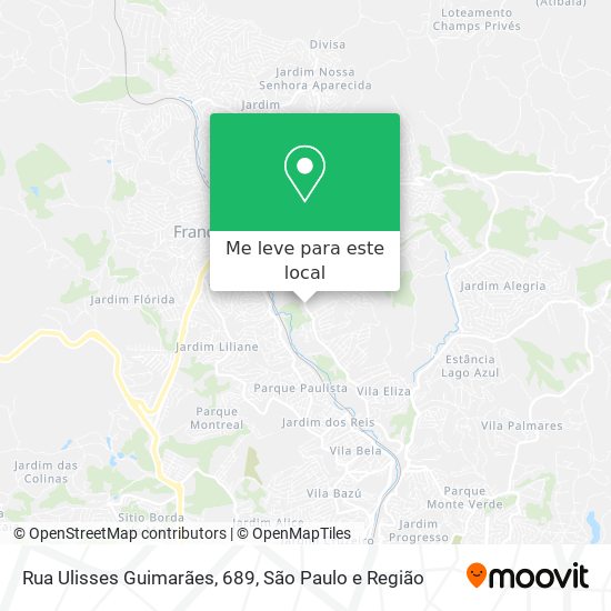 Rua Ulisses Guimarães, 689 mapa