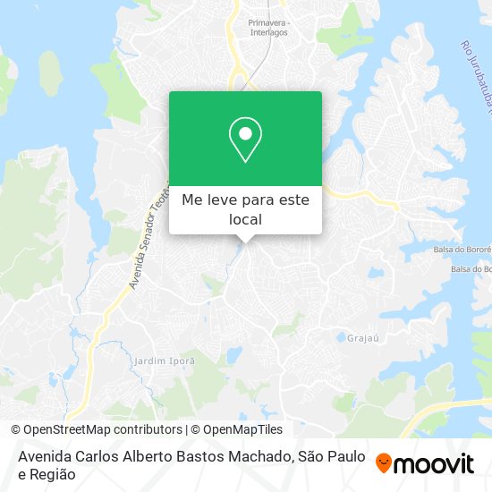 Avenida Carlos Alberto Bastos Machado mapa