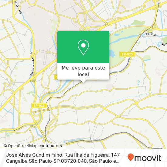 Jose Alves Gundim Filho, Rua Ilha da Figueira, 147 Cangaíba São Paulo-SP 03720-040 mapa