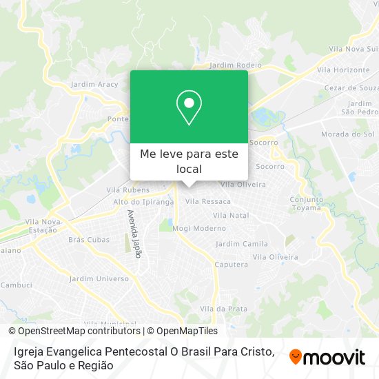 Igreja Evangelica Pentecostal O Brasil Para Cristo mapa