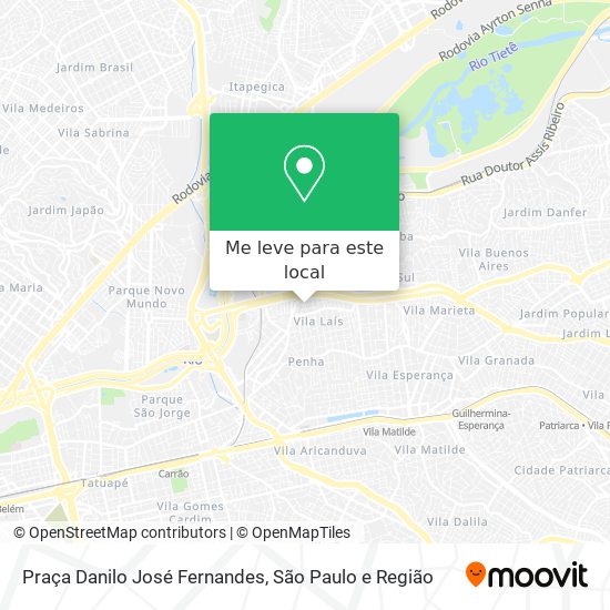 Praça Danilo José Fernandes mapa
