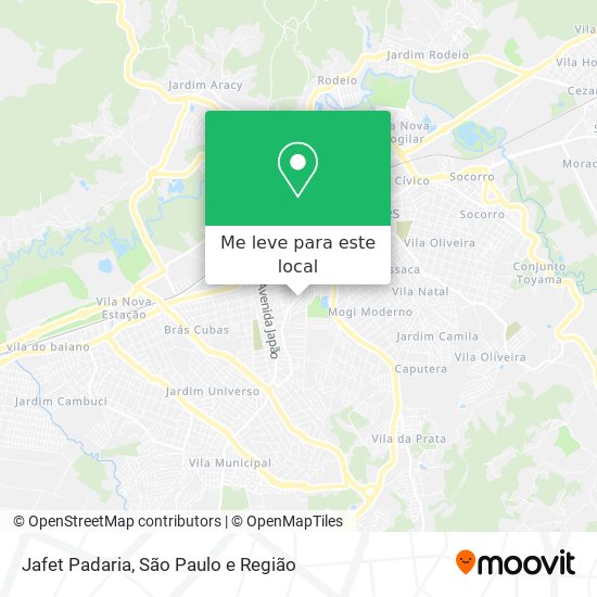 Jafet Padaria mapa