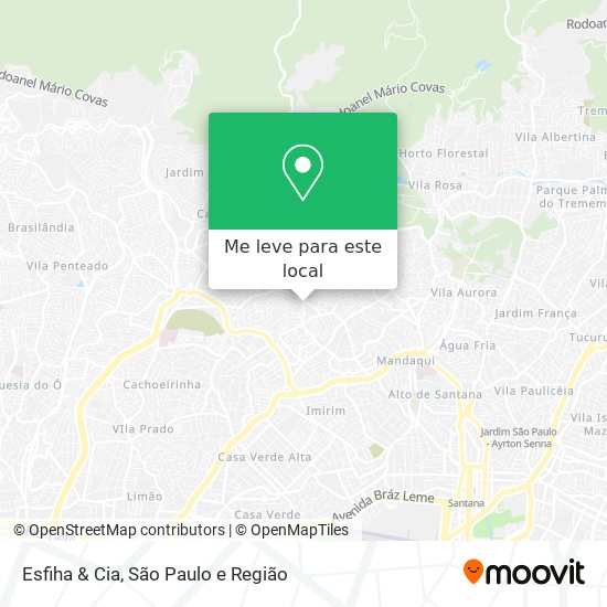 Esfiha & Cia mapa