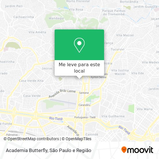 Academia Butterfly mapa