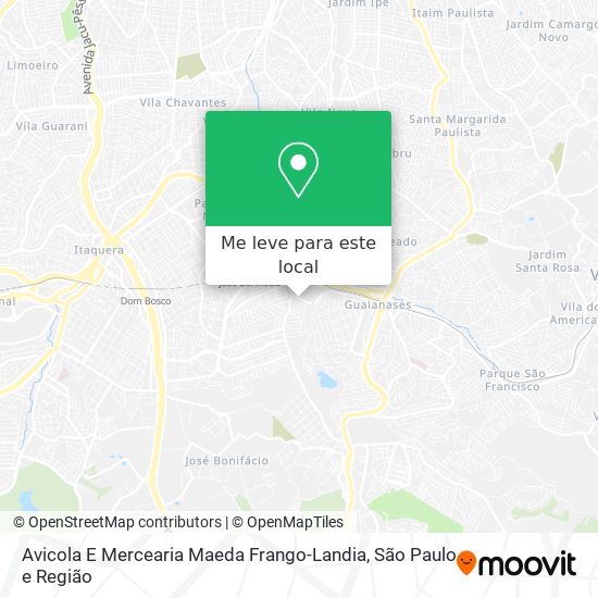 Avicola E Mercearia Maeda Frango-Landia mapa