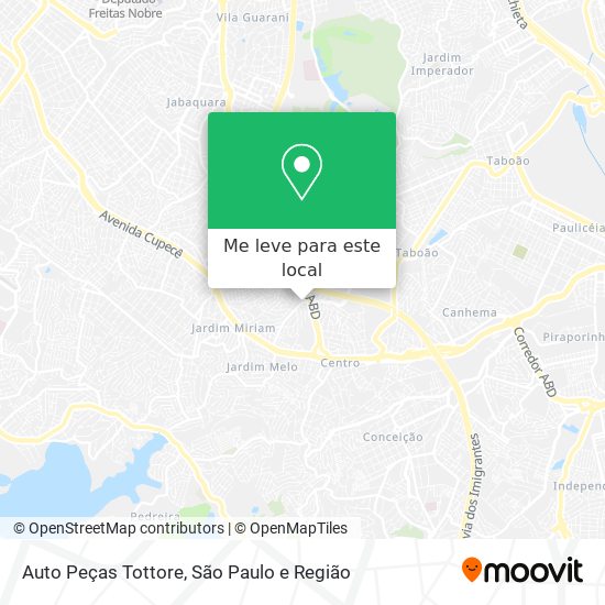Auto Peças Tottore mapa