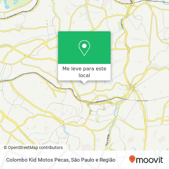 Colombo Kid Motos Pecas, Avenida Esperantina, 722 Artur Alvim São Paulo-SP 03692-000 mapa